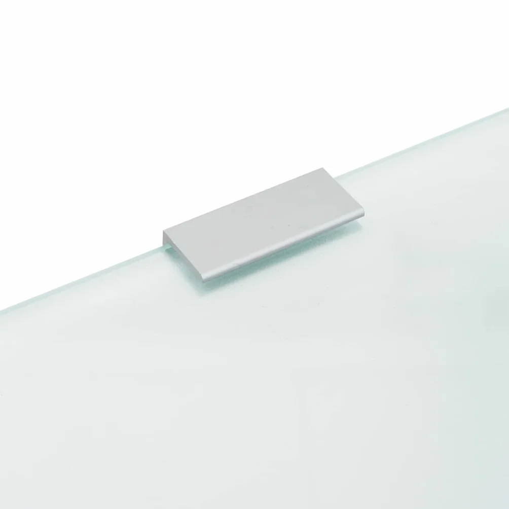 vidaXL Schermo Orinatoio a Parete per Privacy Vetro Temperato Grezzo 90x40 cm