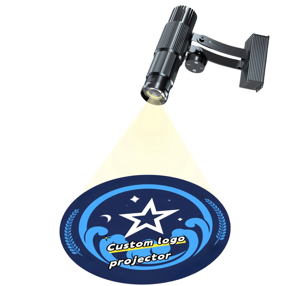 Personalizzato LED Logo Proiettore Luce, 360 ° regolabile, Outdoor Impermeabile Rotante LED Logo Proiettore Luce per i Negozi, Multi-Color Custom Proiezione
