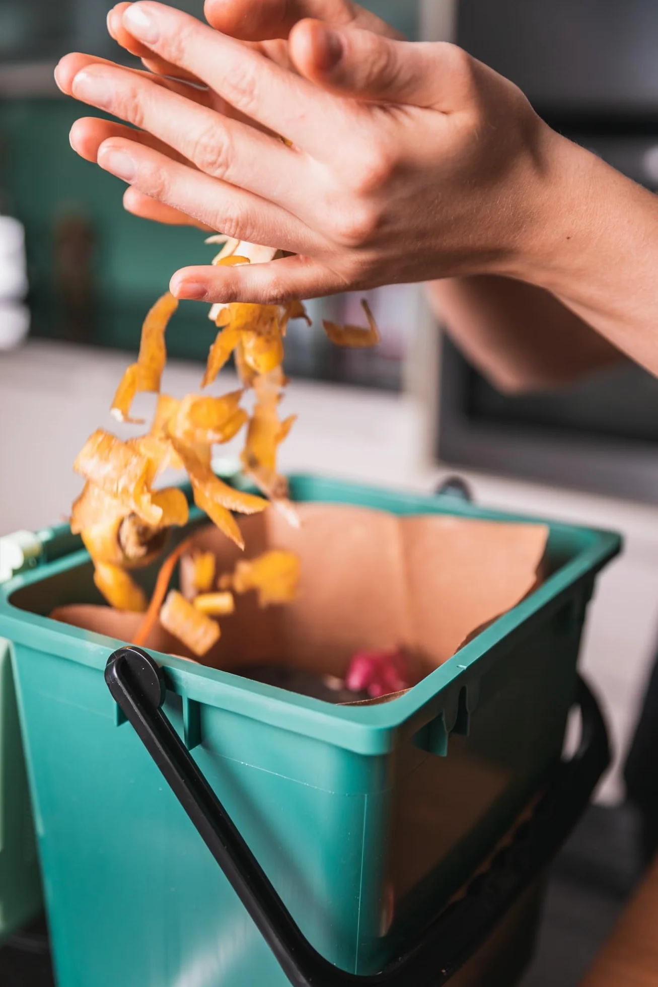 bioMat Sacchetti di Carta Compostabili da 7l per Umido, 120 Sacchetti Kraft, Resistenti all'Umidità, Made in Germany