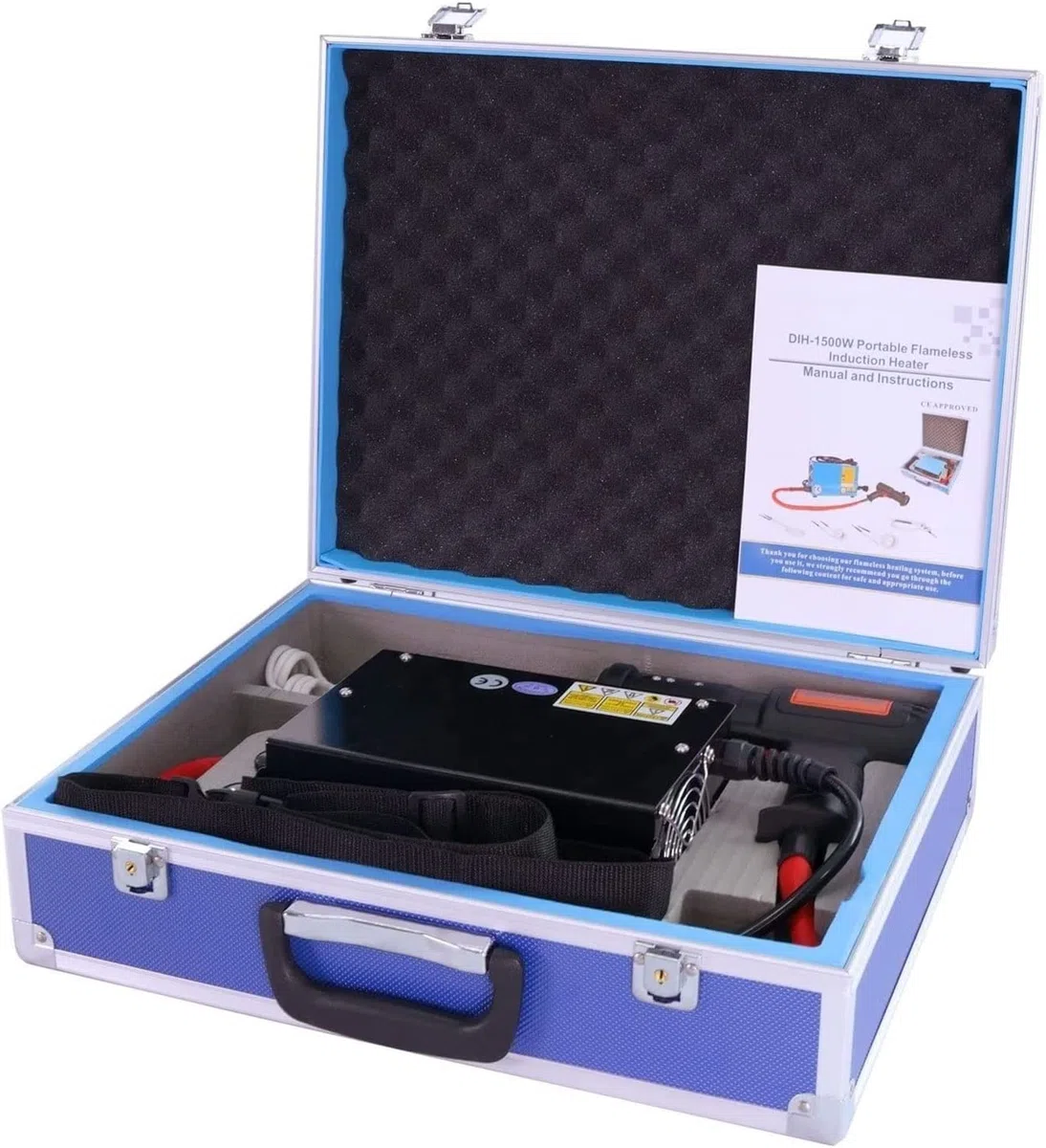Riscaldatore a induzione elettromagnetica portatile, 1500W Strumento di rimozione del riscaldamento per bulloni arrugginiti senza fiamma, rimozione sicura di dadi, bulloni, cuscinetti, per bulloni