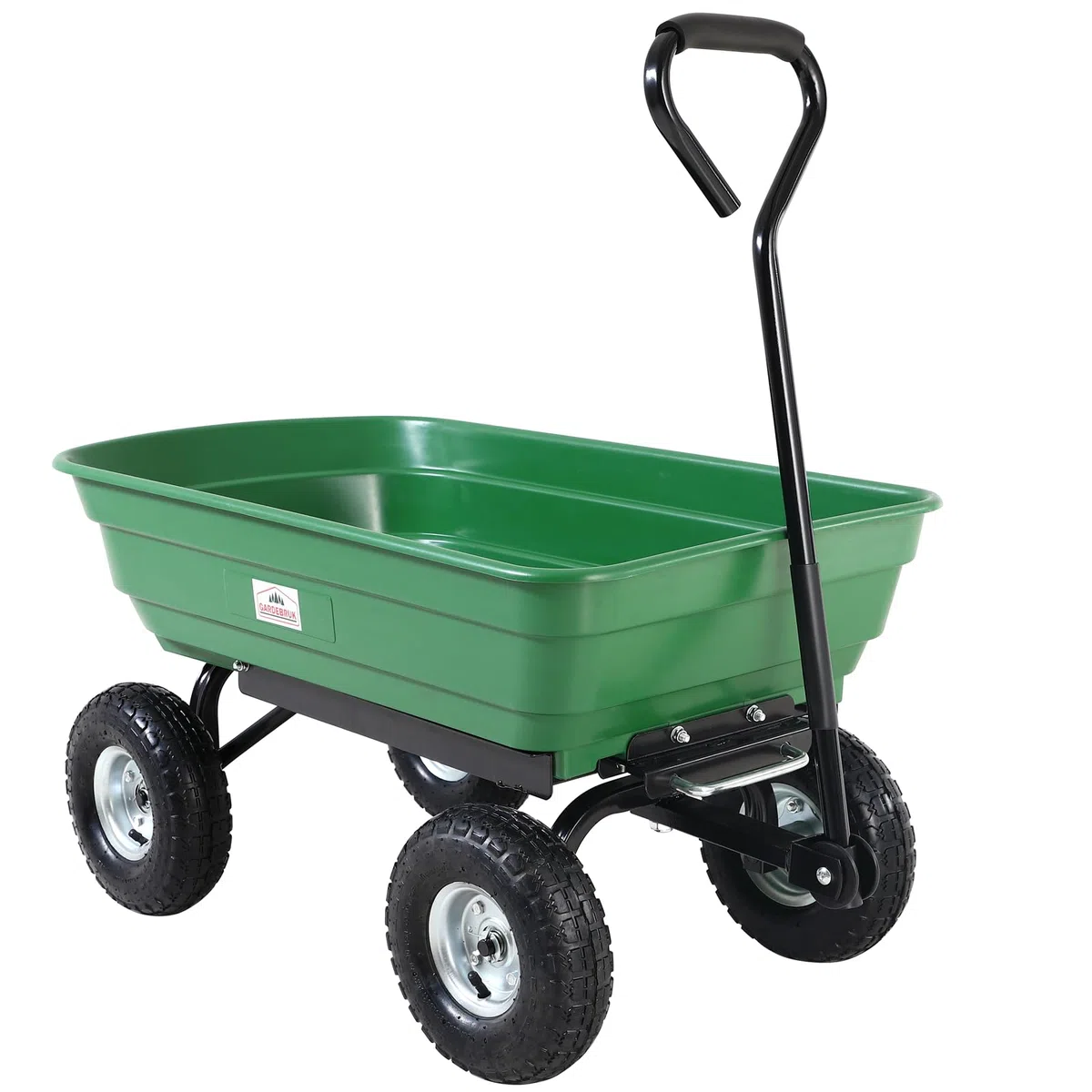 GARDEBRUK® Carrello da Giardino Max. 300kg Cassone Ribaltabile Funzione Inclinazione Cariola Giardinaggio