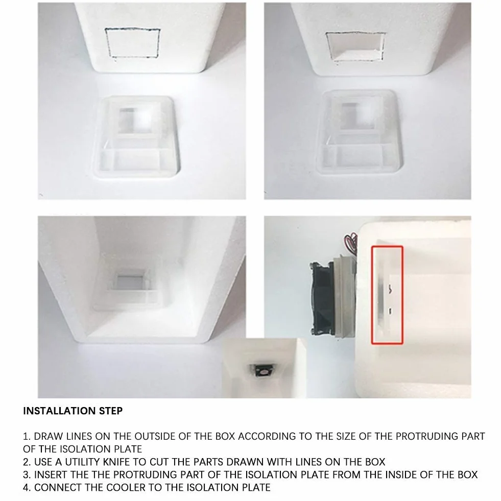 YWBL-WH DC12V 10A Dispositivo di Raffreddamento a Semiconduttore di Raffreddamento Termoelettrico di Refrigerazione Minifrigo Fai Te