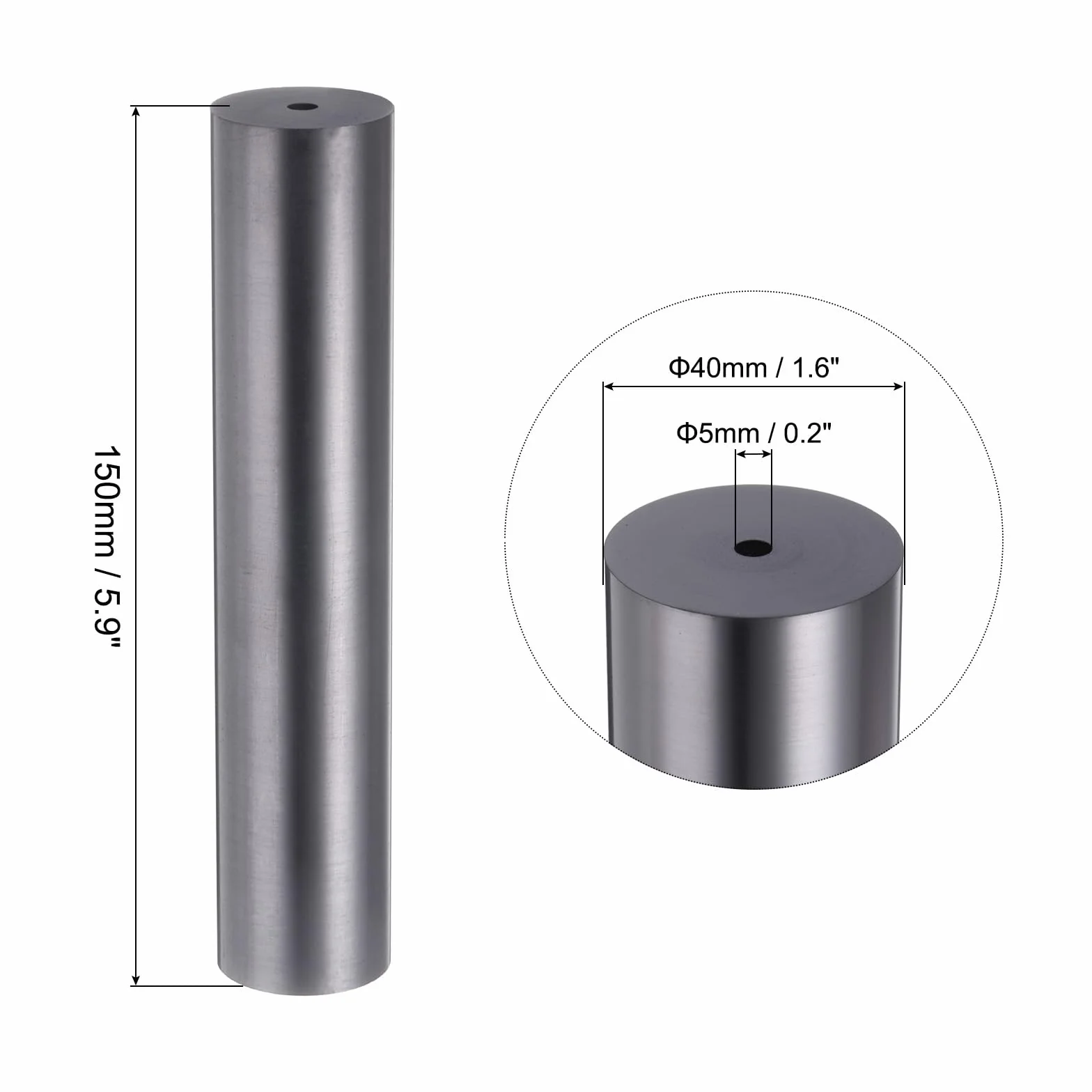 Bastoncino Agitazione Grafite 5mmx40mmx150mm per Metalli Liquidi Fusione
