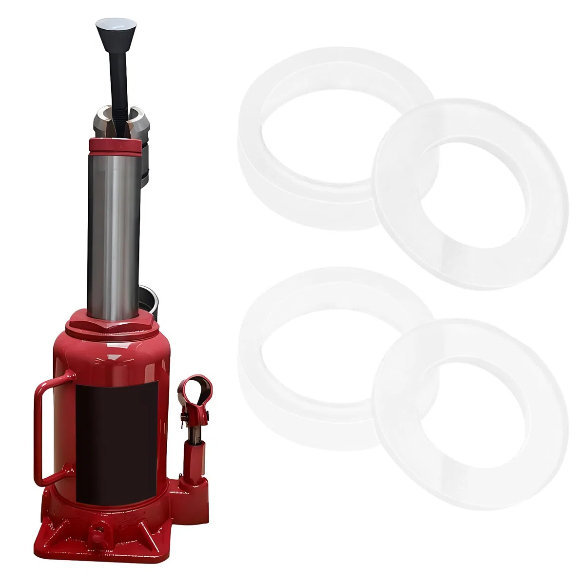 10 Set Nucleo Pompa Da 12 Mm Ciotola In Pelle Vecchio Stile Martinetto Idraulico 2T Kit Anello Di Tenuta Orizzontale Per Tappi Di Riempimento Olio Jack Da 12 Mm Di Diametro