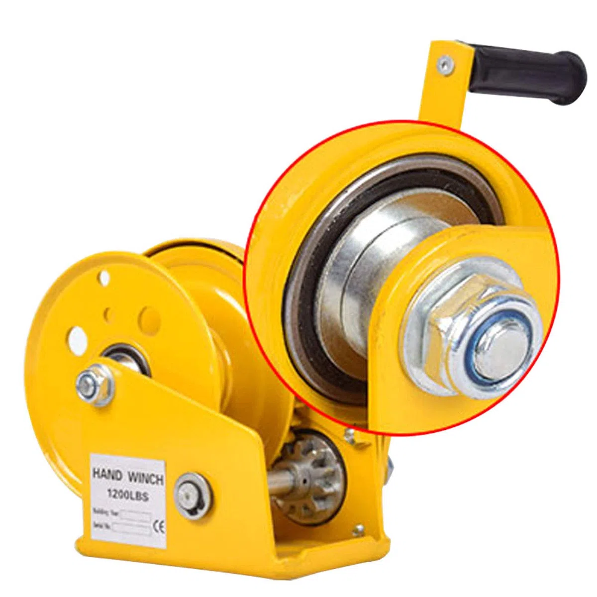 LXYYSG Verricello Manuale con Cuscinetto, Piccolo Verricello Argano a Mano per Barca, Portatile Argano a Manovella Manuale con Freno, Verricello Trainare Paranco per Casa, Fabbrica